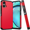 Shockproof Air Cushion Hybrid Case for Motorola Moto G Power 5G 2024 - Red