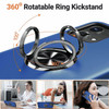 Military Grade 360 Rotating Ring Grip Hybrid Case for Motorola Moto G Power 5G 2024 - Blue