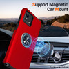 Military Grade 360 Rotating Ring Grip Hybrid Case for Motorola Moto G Power 5G 2024 - Red