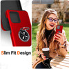 Military Grade 360 Rotating Ring Grip Hybrid Case for Motorola Moto G Power 5G 2024 - Red