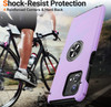 Military Grade 360 Rotating Ring Grip Hybrid Case for Motorola Moto G Power 5G 2024 - Purple
