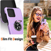 Military Grade 360 Rotating Ring Grip Hybrid Case for Motorola Moto G Power 5G 2024 - Purple