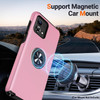 Military Grade 360 Rotating Ring Grip Hybrid Case for Motorola Moto G Power 5G 2024 - Pink