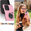 Military Grade 360 Rotating Ring Grip Hybrid Case for Motorola Moto G Power 5G 2024 - Pink