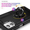 Military Grade Hybrid Case with Ring Grip for Motorola Moto G Power 5G 2024 - Black