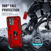Military Grade Hybrid Case with Ring Grip for Motorola Moto G Power 5G 2024 - Red