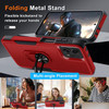 Military Grade TUFF Shockproof Hybrid Armor Case with Ring Grip for Motorola Moto G Power 5G 2024 - Red