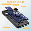 Military Grade Elite Series Hybrid Case with Ring Grip and Camera Lens Cover for Motorola Moto G Power 5G 2024 - Blue