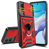 Military Grade Elite Series Hybrid Case with Ring Grip and Camera Lens Cover for Motorola Moto G Power 5G 2024 - Red