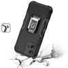 Military Grade Shockproof Hybrid Armor Case with Ring Grip for Motorola Moto G Power 5G 2024 - Black