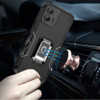 Military Grade Shockproof Hybrid Armor Case with Ring Grip for Motorola Moto G Power 5G 2024 - Black