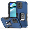 Military Grade Shockproof Hybrid Armor Case with Ring Grip for Motorola Moto G Power 5G 2024 - Blue