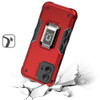 Military Grade Shockproof Hybrid Armor Case with Ring Grip for Motorola Moto G Power 5G 2024 - Red