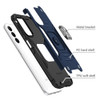 Military Grade Robust Series Dual Layer Hybrid Case with Ring Grip for Samsung Galaxy A35 5G - Blue