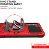 Military Grade Robotic Series Hybrid Case with Ring Grip for Samsung Galaxy A35 5G - Red