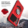 Military Grade Robotic Series Hybrid Case with Ring Grip for Samsung Galaxy A35 5G - Red