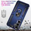 Military Grade Hybrid Case with Ring Grip for Samsung Galaxy A35 5G - Blue
