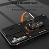 Military Grade Ring Holder Case with Camera Lens Cover for Samsung Galaxy A35 5G - Black