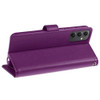 Essential Leather Wallet Stand Case for Samsung Galaxy A35 5G - Purple