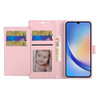 Essential Leather Wallet Stand Case for Samsung Galaxy A35 5G - Rose Gold