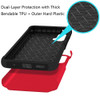 Shockproof Air Cushion Hybrid Case for Motorola Moto G 5G 2024 - Red