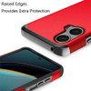 Shockproof Air Cushion Hybrid Case for Motorola Moto G 5G 2024 - Red