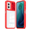 HD Transparent Case with Camera Privacy Cover for Motorola Moto G 5G 2024 - Red
