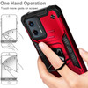 Military Grade Robust Series Dual Layer Hybrid Case with Ring Grip for Motorola Moto G 5G 2024 - Red