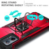 Military Grade Robust Series Dual Layer Hybrid Case with Ring Grip for Motorola Moto G 5G 2024 - Red