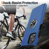 Military Grade 360 Rotating Ring Grip Hybrid Case for Motorola Moto G 5G 2024 - Blue