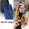 Military Grade 360 Rotating Ring Grip Hybrid Case for Motorola Moto G 5G 2024 - Blue