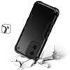 Military Grade Shockproof Hybrid Armor Case for Motorola Moto G 5G 2024 - Black