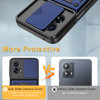 Military Grade Elite Series Hybrid Case with Ring Grip and Camera Lens Cover for Motorola Moto G 5G 2024 - Blue
