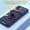 Military Grade Elite Series Hybrid Case with Ring Grip and Camera Lens Cover for Motorola Moto G 5G 2024 - Blue