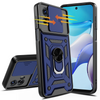 Military Grade Elite Series Hybrid Case with Ring Grip and Camera Lens Cover for Motorola Moto G 5G 2024 - Blue