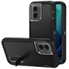 Military Grade Certified TUFF Hybrid Armor Case with Kickstand for Motorola Moto G 5G 2024 - Black