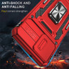 Military Grade Ring Holder Case with Camera Lens Cover for Motorola Moto G 5G 2024 - Red