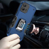 Military Grade Shockproof Hybrid Armor Case with Ring Grip for Motorola Moto G 5G 2024 - Blue