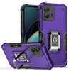 Military Grade Shockproof Hybrid Armor Case with Ring Grip for Motorola Moto G 5G 2024 - Purple
