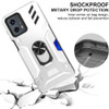 Military Grade Tough Ring Holder Case with Card Slot for Motorola Moto G 5G 2024 - Sliver
