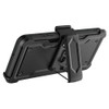 Military Grade Ultra Rugged Hybrid Kickstand Case with Card Slot and Belt Clip Holster for Motorola Moto G 5G 2024 - Black