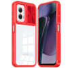 HD Transparent Case with Camera Privacy Cover for Motorola Moto G Stylus 5G 2024 - Red