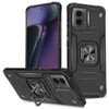 Military Grade Robust Series Dual Layer Hybrid Case with Ring Grip for Motorola Moto G Stylus 5G 2024 - Black