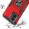 Military Grade Robust Series Dual Layer Hybrid Case with Ring Grip for Motorola Moto G Stylus 5G 2024 - Red