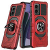 Military Grade Robotic Series Hybrid Case with Ring Grip for Motorola Moto G Stylus 5G 2024 - Red