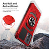 Military Grade Robotic Series Hybrid Case with Ring Grip for Motorola Moto G Stylus 5G 2024 - Red