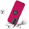Military Grade 360 Rotating Ring Grip Hybrid Case for Motorola Moto G Stylus 5G 2024 - Hot Pink
