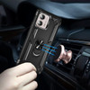 Military Grade Hybrid Case with Ring Grip for Motorola Moto G Stylus 5G 2024 - Black