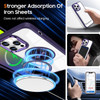 Tough Shield Crystal Case with MagSafe Ring Holder for iPhone 16 Pro Max - Purple