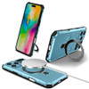 Hybrid Armor Case with MagSafe Ring Stand for iPhone 16 Pro Max - Sky Blue